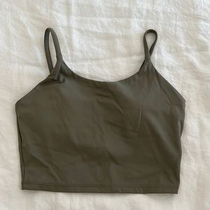 Adanola green workout crop top